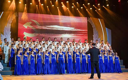 献礼中国共产党百年华诞-苏州一建唱响《阳光路上》